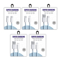 Câble de charge rapide KAKIYA PD 20W 1m Micro USB Type C mâle-mâle pour iPhone 17 16 15 14 13 12 Pro Max, boîte incluse