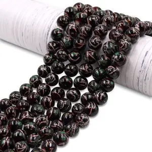 alibaba china supplier stock for sale bead factory 10mm glass glass marble bead bracelet full hole