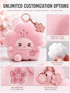 Juguete de Peluche Personalizado Floral Bloom <span class=keywords><strong>Gloom</strong></span> de 10 cm con Cara de Vinilo, Llavero, Serie de Cajas Sorpresa de Moda, Fabricante OEM ODM de Animales de Peluche Premium - Product Image 4