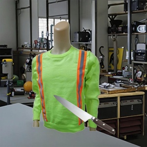 เสื้อผ้าเซฟตี้ยอดนิยม ผ้ากันมีด UHMWPE ทนทานต่อการตัดระดับ ANSI 5 แบบปรับแต่งได้จากโรงงานโดยตรง ขายส่ง - Product Image 1