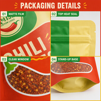 Sacs Doypack personnalisés refermables avec fermeture éclair, anti-odeur, en aluminium et Mylar, pour petits emballages alimentaires