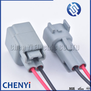 <span class=keywords><strong>2</strong></span> Pin otomatik su geçirmez konnektör kablolama gündüz çalışan lamba tak EV6 E-4014B Solenoid soket kablo demeti pigtail Mustang için - Product Image 2