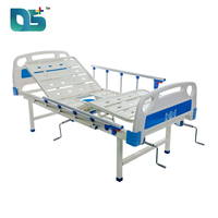 Cama de Hospital Plegable de Estilo Moderno con 3 Manivelas, Barandilla Lateral de Aleación de Aluminio ABS, Ajustable Manualmente, con Inodoro