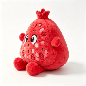 Peluche de fruit personnalisée, Peluche de fruit mignonne, Peluche grenade rouge, Jouet en peluche grenade, Animal en peluche grenade - Product Image 4
