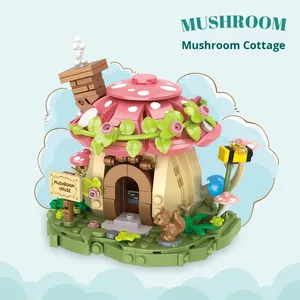 NOUVEAU D012 Série Ville de Contes de Fées Maison Jouet de Construction Éducatif pour Enfants à Petites Particules en Plastique Durable - Product Image 3