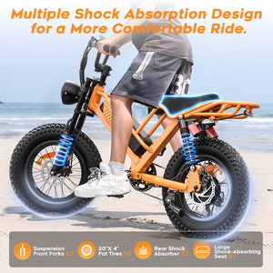 Bicicleta Eléctrica M7 de 20 Pulgadas con Neumáticos Anchos, 250w/750w, Disponible en Nuestro Almacén de EE. UU. - Product Image 3