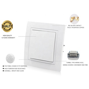 Sannce — prise électrique murale standard <span class=keywords><strong>EMC</strong></span>, 10a 82x82mm, 1 gang, 1 voie, livraison gratuite - Product Image 2
