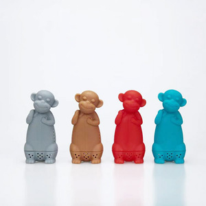 Monkey Shaped Silicone Cute Animal <strong>Tea</strong> <strong>Infuser</strong> for Loose <strong>Tea</strong> - Product Image 5