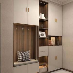 Mueble Zapatero de Madera Maciza de Tamaño Personalizado para Sala de Estar, Diseño Moderno, Muebles para el Hogar, Materiales Ecológicos - Product Image 1