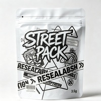 Op maat bedrukte plastic stand-up pouch met ritssluiting, geurdicht, hersluitbaar, flexibele verpakkingstas voor snoepopslag, aangepast logo
