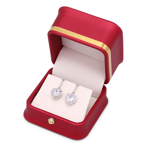 Boîtes <span class=keywords><strong>de</strong></span> <span class=keywords><strong>rangement</strong></span> pour bijoux en cuir <span class=keywords><strong>de</strong></span> luxe sur mesure ADELI PACKING FSC, vente en gros, rouge, pour bagues, pendentifs, colliers <span class=keywords><strong>de</strong></span> perles, boîte cadeau pour bijoux - Product Image 3