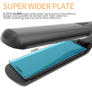 Lisseur à cheveux OEM <span class=keywords><strong>Max</strong></span> Hair <span class=keywords><strong>Irons</strong></span>, plaques en titane extra larges de 2,2 pouces, lisseur électrique professionnel, écran LED pour hôtel - Product Image 5