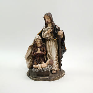Ensemble <span class=keywords><strong>de</strong></span> scène <span class=keywords><strong>de</strong></span> nativité <span class=keywords><strong>de</strong></span> noël en résine personnalisée avec marie, jésus et bébé, figurines religieuses <span class=keywords><strong>de</strong></span> <span class=keywords><strong>la</strong></span> saint-famille, décoration <span class=keywords><strong>de</strong></span> noël - Product Image 3