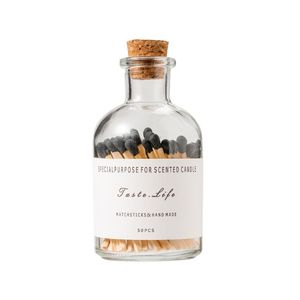 Hot Sell Product Glass Match Storage Jar with Cork Creative Empty Matchstick Bottle Mini Size Retro Style Accept Custom