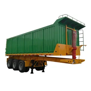 12 Bánh Xe Thủy Lực Cyline Hệ Thống 50Cubic 4 Trục Cuối Xe Tải Moóc Phía Sau Tipper Trailer Cho Caol Hạt Cát đá