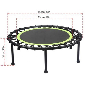 KWO Gymnastique Entraînement Extérieur <span class=keywords><strong>Jeux</strong></span> Élastiques Soft Play Single Mini Poignée Pliable Rebondisseur Offres Intérieur Trampoline Rond pour Enfants - Product Image 1