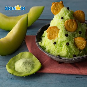 SIGNWIN Honeydew Ice Bingsu polvo de sabor a copos de nieve con aditivos de azúcar 1kg 1:7 Ratio empaquetado en una bolsa - Product Image 2