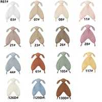 Offre Spéciale bébé câlin couette mâché tenant dormir nouveau-né réconfortant mousseline coton lapin de pâques sécurité couverture jouet