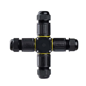 X-Type M25 Four-Way Waterproof Connector Ip68 <b>Lighting</b> Cable Adapter For Electrical <b>Wiring</b> - Product Image 3
