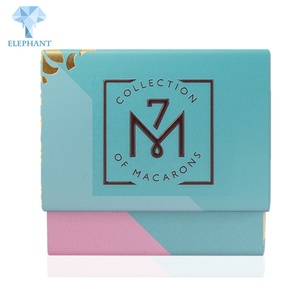 Custom 16pcs Small Christmas Macaron Candy Cookie Box Packaging With <b>Window</b> - Product Image 5