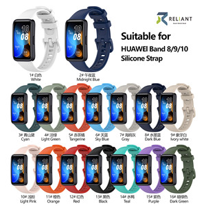 Cinturino in Silicone per <span class=keywords><strong>Huawei</strong></span> Band 8 <span class=keywords><strong>9</strong></span> 10 in Silicone Smart Watch di ricambio braccialetto Correa (WB1127T) - Product Image 6