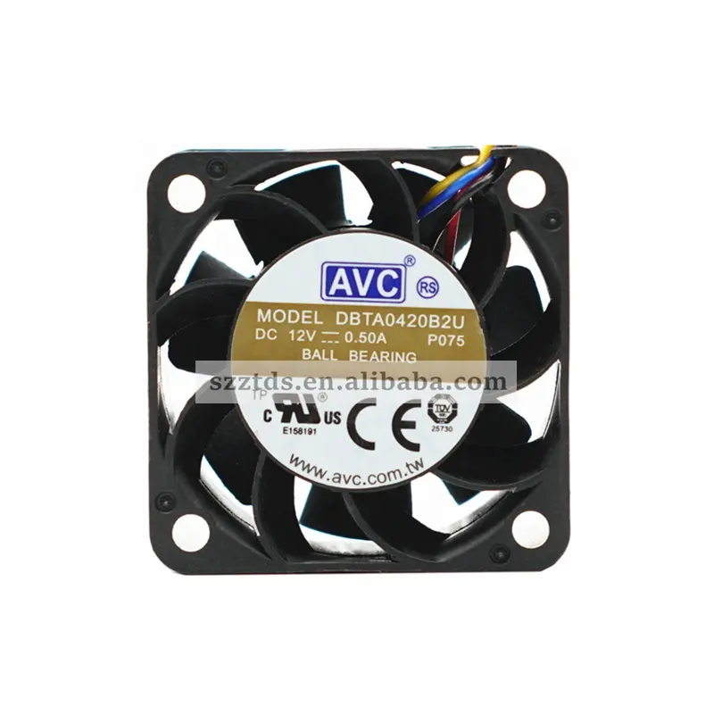 Quạt AVC 4020 Quạt Dc 40Mm 4CM DBTA0420B2U 12V 0,50a 40*40*20Mm Luồng Khí Cao 4 Dây Tốc Độ Cao Quạt Làm Mát PWM Cho Máy Chủ