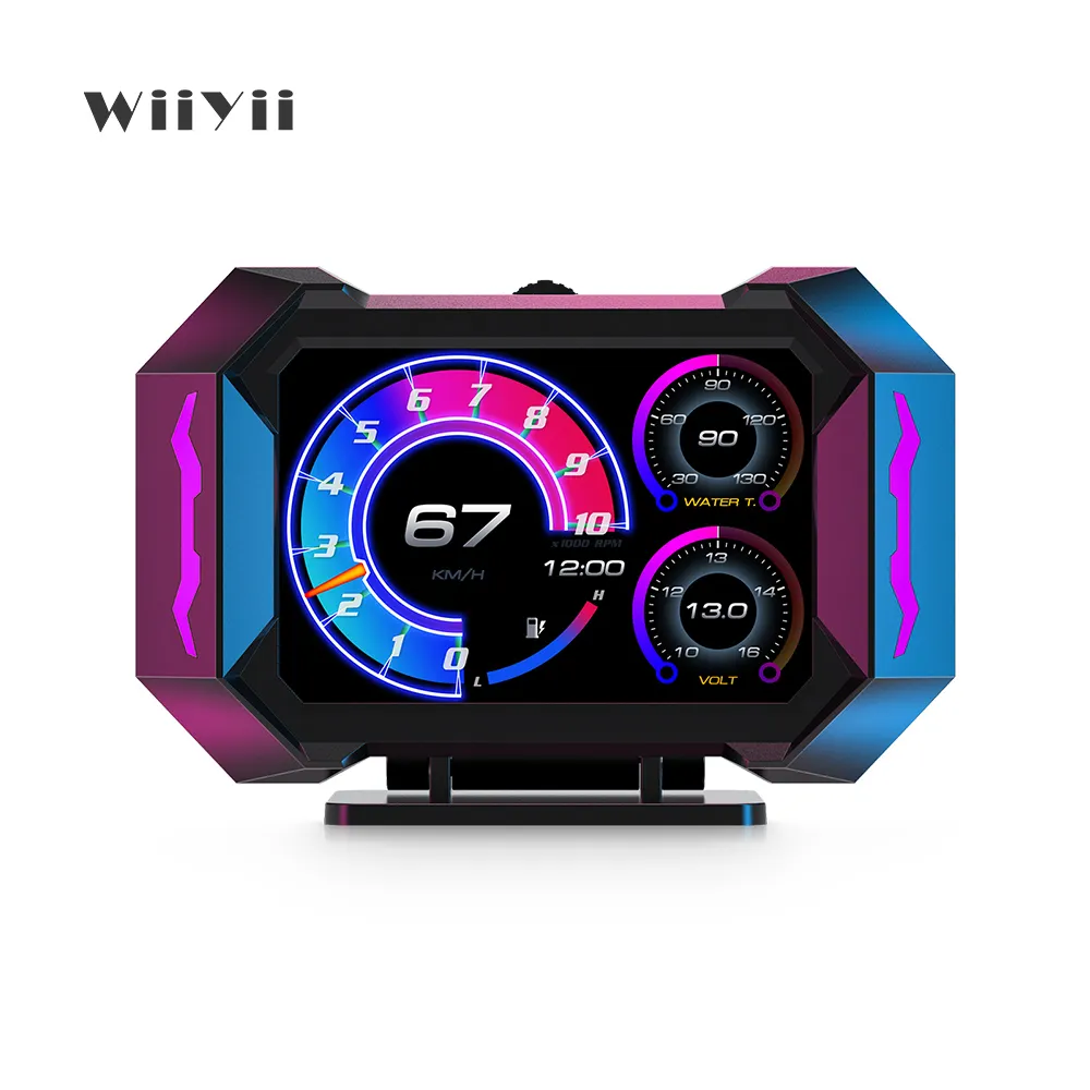 WiiYiiファクトリーダイレクト新しいP25オートメーターカーゲージOBD2ゲージメーターカーヘッドアップディスプレイhud