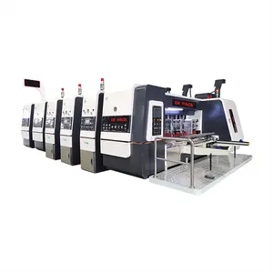 Customize Private Labels 6 Color Flexo Printing Machine Printer Die cutting Machine For Packing Carton Machine