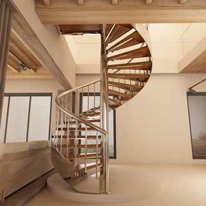 Modern Stair <strong>Swimming</strong> <strong>Pool</strong> Stairs Stair <strong>Slide</strong> Indoor Stainless Steel Stairs Indoor Spiral Staircase Solid Wood Staircase Pillars - Product Image 4