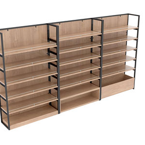 Étagères de supermarché en forme de T à prix d'usine, présentoir central pour activités promotionnelles dans les centres commerciaux - Product Image 1