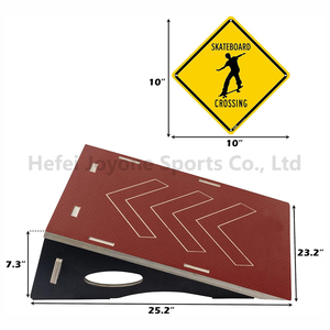 Rampe de lancement pliable de haute qualité en bois grande rampe de vélo de planche à roulettes pour planche à roulettes, vélo, Scooter, <span class=keywords><strong>BMX</strong></span>, patins à roulettes - Product Image 3