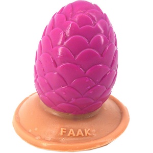 ผลิตภัณฑ์ทางเพศ FAAK-G119 รูปทรงโคนต้นสน ดิลโด้ซิลิโคน ปลั๊กสำหรับสอดใส่ทางทวารหนัก ของเล่นทางเพศสำหรับผู้หญิง - Product Image 3