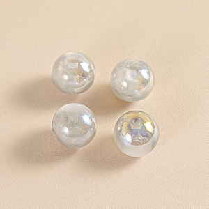 Großhandel Gemischte Leuchtende Wolkenperlen & Photoplating <span class=keywords><strong>Magic</strong></span> Jelly Acryl-Rundperlen mit Geradem Loch für Handgefertigte Perlenarbeiten - Product Image 4
