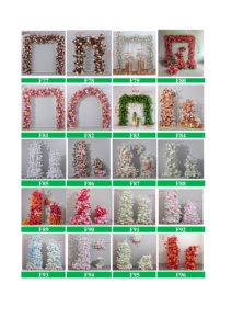 Centro de Mesa de Lujo con Rosas Blancas y Paniculata, Camino de Mesa, Decoración para Fondo de Boda, Accesorio de Flores Artificiales - Product Image 6