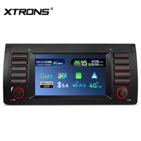 Autoradio multimédia Android 15 de 7 pouces 6+128 Go pour BMW X5 E53 1999-2006 avec IA NPU 4G DSP et sortie fibre optique RCA CE-XTRONS