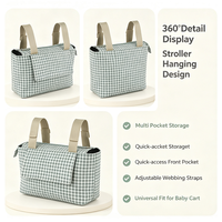 Grand sac de luxe pour poussette de maman et de bébé avec motif de créateur personnalisé en vente en gros sac de marche sac de poussette organisateur sac à couches