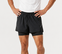 Shorts de sport respirants pour hommes avec cordon de serrage élastique à la taille, doublure intérieure, pour la course, la gym et l'entraînement, conception OEM
