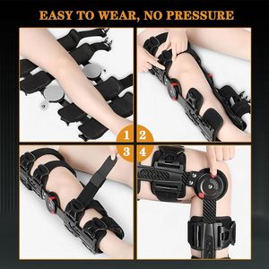 Factory Custom <b>Hinged</b> Knee Brace Neoprene Aluminum Support Post Surgery Recovery Ligament Meniscus Protection Sports Rehab - Product Image 3