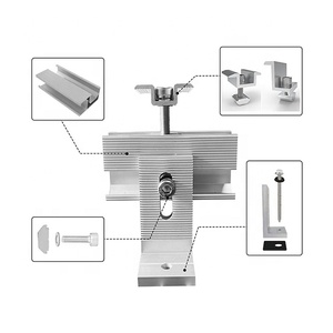 Vente en gros 12 $/KW Rayonnage solaire en L monté sur le toit <span class=keywords><strong>pour</strong></span> toits en métal Toiture en métal en L pieds <span class=keywords><strong>Support</strong></span> de panneau photovoltaïque - Product Image 1