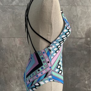 Costume da bagno intero all'ingrosso 2026 nuovo con sciarpa in seta, set 2 pezzi a righe, sexy abbigliamento da spiaggia, copricostume sarong da donna - Product Image 6