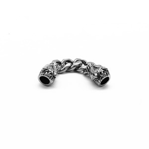 Yunnique – chaîne en acier inoxydable avec tête de loup, perles d'espacement de 55mm pour la fabrication de bracelets, accessoires de bijoux à faire soi-même - Product Image 3