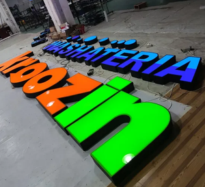 Letras LED Acrílicas con Retroiluminación Metálica para Negocios, Letrero para Baños, Señalización para Empresas y Hospitales, Decoración Exterior con Efecto 3D - Product Image 2