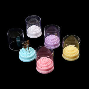 48 Holes Nail <b>Drill</b> <b>Bit</b> Holder Manicure Milling Cutter Stand Display Storage Organizer - Product Image 1