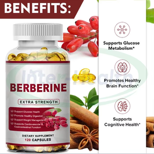 VitaSpring OEM Berberine Soft Capsule Suplemen Herbal Kayu Manis Ceylon 500mg Kapsul Softgel Berberine - Product Image 2