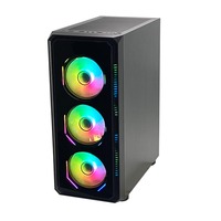 Caja de Ordenador Pcooling OEM, Chasis de Escritorio, Bajo MOQ, Caja de PC Mini ITX, Precio de Fábrica, Caja de PC para Juegos con LED