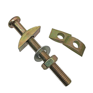 Conector Cuatro en Uno Hanweisong M8 de Acero Laminado en Frío, Herrajes para Muebles, Accesorios para Camas - Product Image 1