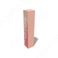 OEM Logo Personnalisé Kraft Rouge À Lèvres Tubes Mat Stratification Papier Boîte pour Rouge À Lèvres Baume À Lèvres Brillant À Lèvres Crème Visage Gaufrage Blush