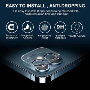 Hot Bán 0.33 Siêu Mỏng Lụa In Vòng Tròn Chống Xước Ống Kính Kính Phim Bảo Vệ Màn Hình Cho Iphone 16 15 14 13 12 Pro Max - Product Image 4