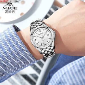 1Customized Luxury Stainless Steel Miyota <b>Automatic</b> Mechanical Water Resistant <b>Chronograph</b> Men's Watch Pointer Dial 20mm Band - Product Image 1