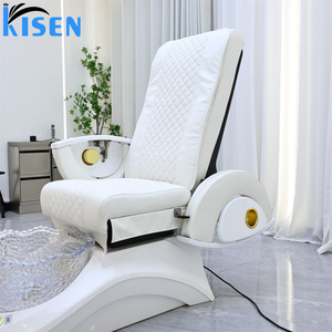 <span class=keywords><strong>Fauteuil</strong></span> de pédicure spa sans plomberie KISEN en fibre de verre, pour techniciennes d'onglerie, avec bain de pieds, sans installation de plomberie, pour salon de manucure - Product Image 4